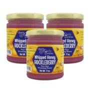 Queen Bee Gardens Naturally Flavored Whipped Wyoming Honey - Huckleberry - 3 Pack