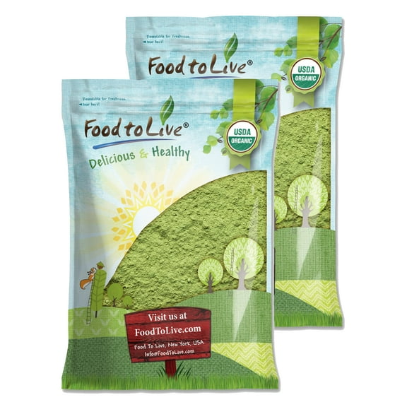 Organic SuperGrass Powder Mix, 8 Pounds — Non-GMO, Kosher, Vegan, Raw — by Food to Live