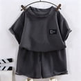 thumbnail image 3 of WOYY Boy's Casual Outfits Summer Breathable Short Sleeve T Shirt Shorts Set, Sizes 3-12, 3 of 3
