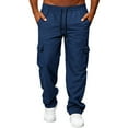 thumbnail image 3 of Pantalon Utilitaire Durable pour Hommes, Design Cargo Minimaliste avec Coupe Confortable pour la Randonnée et les Déplacements Quotidiens, 3 of 8