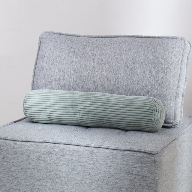 CHARRYARN by TexStead Almohada para Abrazar Almohada Cilíndrica de Pana Almohada de Cama Cilíndrica - Almohada Larga Multifuncional - Apta para yoga, Soporte Lumbar y Del Cuello Almohada Enrollable -