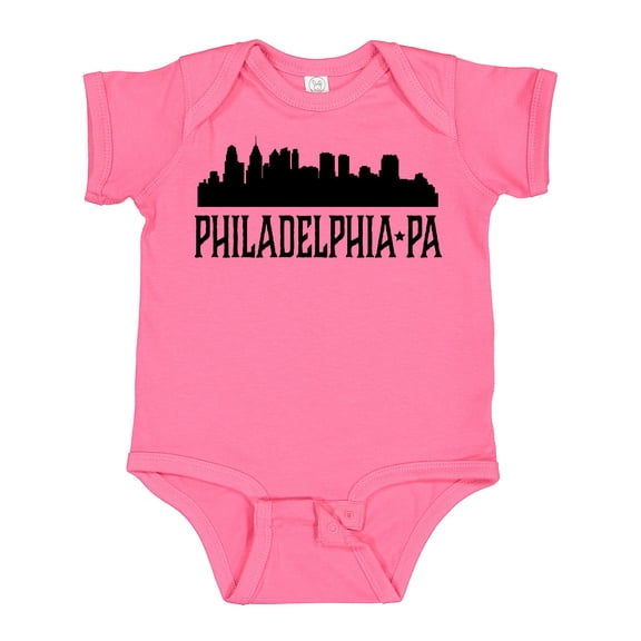 Inktastic Philadelphia Pennsylvania City Skyline Boys or Girls Baby Bodysuit