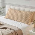 thumbnail image 4 of Farmhouse Stripe Body Pillow Cover 20 x 54 Inch Decorative Pillow Cover Country Ethnic Rustic Textured Brown Lumbar Pillowcase Seasonal Rectangle Cushion Case for Couch Sofa Bed Living Room, 4 of 9