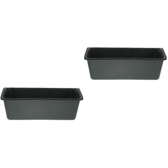 2 Count Wall Mounted Pot Background Plant Holder Outdoor Decor Green