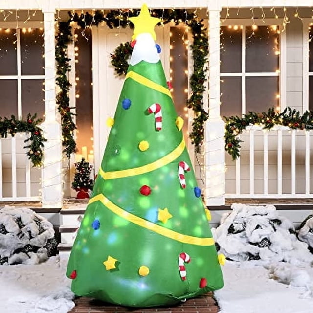 Árbol Inflable Joiedomi de Navidad 8 pies con Luz LED