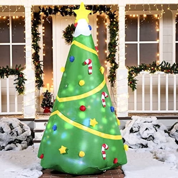 Árbol Inflable Joiedomi de Navidad 8 pies con Luz LED