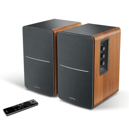 Edifier - R1280DBs Powered Bluetooth Computer Speakers, Bookshelf Speakers - 42W RMS - Soundfield Spacializer - Studio Monitors - Wood