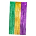 thumbnail image 4 of Cortina con flecos de lámina metálica Mardi Gras, telón de fondo para fotomatón Streamer ST. Fiesta de Carnaval de San Patricio para Adornos Fernando Cortinas con flecos, 4 of 7