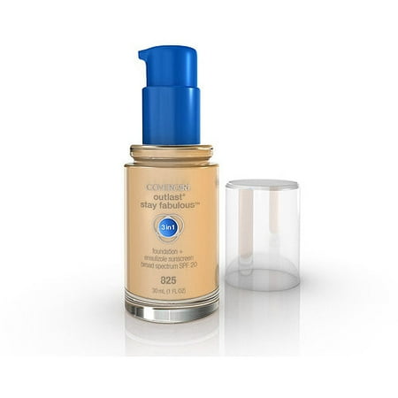 COVERGIRL Outlast Stay Fabulous 3-in-1 All Day Foundation Buff Beige 825, 1 oz