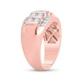 thumbnail image 2 of 14kt Rose Gold Mens Round Diamond Wedding Channel Set Band Ring 2.00 Cttw, 2 of 4