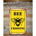 thumbnail image 2 of Metal Sign - Bee Crossing - Durable Metal Sign - Use Indoor/Outdoor - Makes a Great Apiary Decor and Gift to Bee Farm Owners Under $25 (12" x 18"), 2 of 9