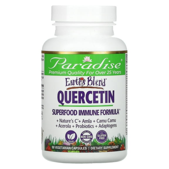 Paradise Herbs Earth's Blend, Quercetin, 90 Vegetarian Capsules