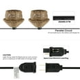 thumbnail image 5 of JONATHAN Y Maui 10-Light Indoor/Outdoor 10 ft. Mid-Century Vintage LED G40 Tiki Hut Hemp Rope Shaded String Lights, Brown, 5 of 7
