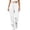 White-PANTS, variant on Inverlee Women's Elastic Cuff Jogger Sweatpants High Waist Drawstring Soft Athletic Workout Pants Khaki L