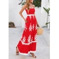 thumbnail image 4 of Vestido de Verano PRETTYGARDEN Floral para Mujer Rojo S, 4 of 8