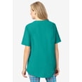 thumbnail image 4 of Woman Within Plus Size Short-Sleeve Crinkle Shirt, 4 of 6