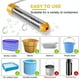 thumbnail image 4 of Irfora Calentador de agua de inmersión de 1500 W, calentador de agua eléctrico portátil con protector de acero inoxidable para bañera, cubo, piscina inflable Irfora Calentador, 4 of 7