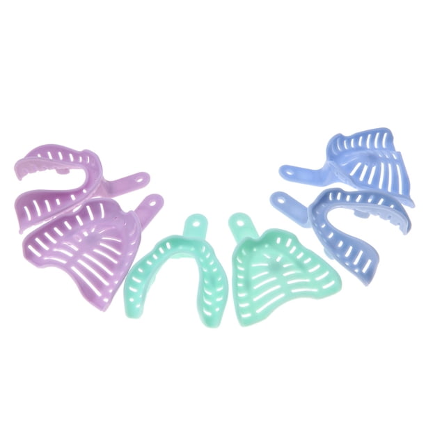 Instrumento para dentadura postiza 6 piezas impresiones de plástico de colores mezclados ANGGREK Otros