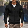 thumbnail image 2 of Comfortable Men Athletic Hooded Jacket Double Zipper Storage Sports Look, 2 of 20