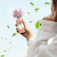 thumbnail image 4 of Diceymbol Mini Portable Fan, Powerful Handheld Fan, Conveniently 3 Speed Personal Small Desk Fan with Base, Lightweight Makeup USB Rechargeable Fan for Stylish Girl Travel Indoor Outdoor, 4 of 7