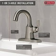 thumbnail image 3 of DELTA FAUCET CO 15766LF-SP BN Single Lav Sink Bathroom Faucet, Spotshield Brushed Nickel, 3 of 4