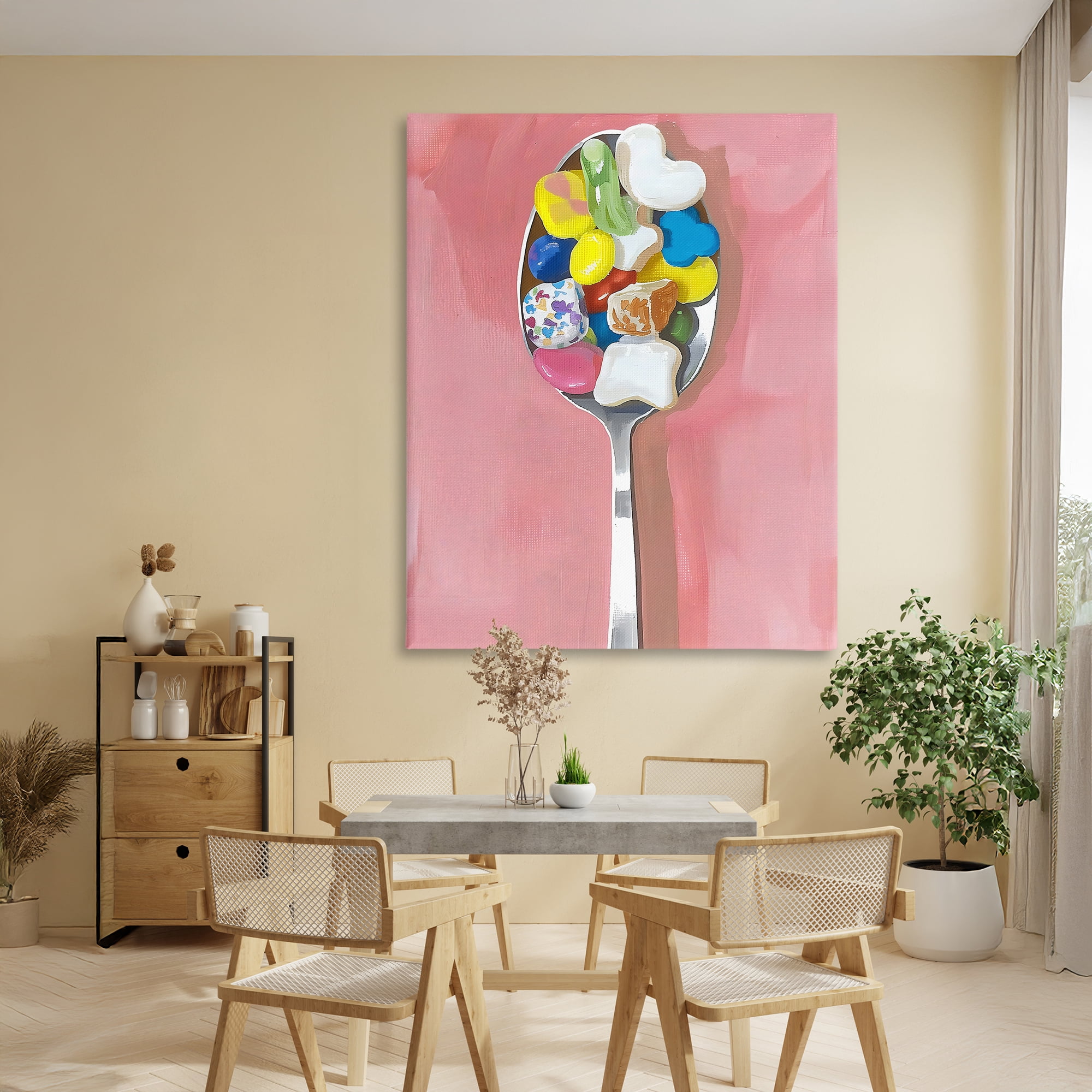 Stupell Industries Nostalgic Fun Breakfast Spoon Canvas Wall Art, design by The Prints Vibe