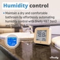 thumbnail image 3 of Sensor de temperatura y humedad Shelly H&T Gen3 Mocha con Wi‑Fi, 3 of 7