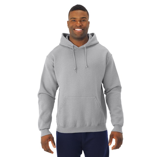 Jerzees Mens NuBlend Pull Over Hooded Sweatshirt, 3X, Athletic Heather