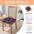 thumbnail image 2 of Neon Halloween Pumpkin Seat Covers for Dining Room Chairs Set Of 6,Stretch Printed Washable Chair Seat Cover with Elastic Ties and Button,Removable Waterproof Couch Cushion Covers, 2 of 6