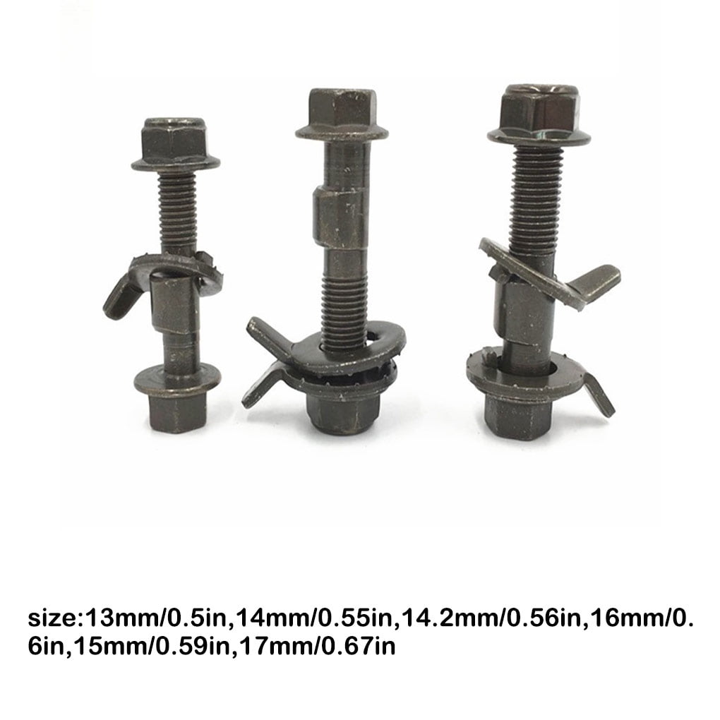 VONKY 3 Pieces Wheel Alignment Camber Bolts Adjustable Iron Automobile Screw Portable Professional Automotive Accessory 13mm 17mm
