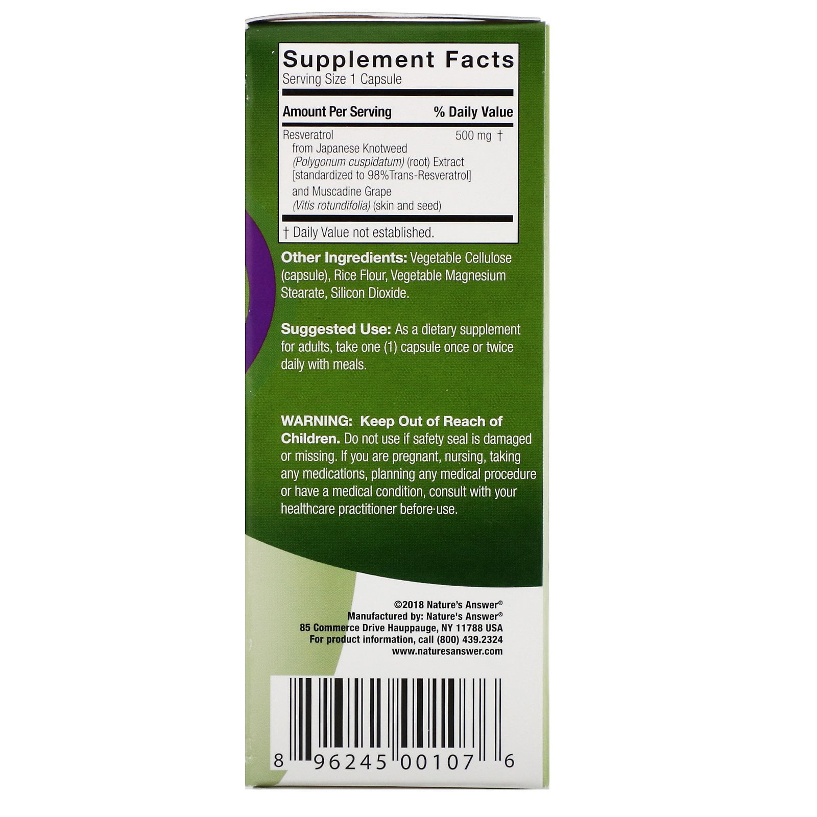 Genceutic Naturals Wild & Pure™, Resveratrol+, 60 Vegetarian Capsules
