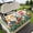Multi, variant on Golf Cart Seat Covers for 2 Seater, Spring Floral Soft Microfiber Cart Seat Towel Blanket, Botanical Flower Leaf Plant Absorbent Breathable Non Slip Bench Seats Protector for Golf Course 51"x31"