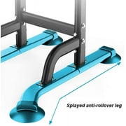 SOGES Height Adjustable Power Tower Dip Stands Pull up Bar Strength Training for Home Gym Black