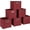 Burgundy, variant on 6 Pack Open Fabric Cube Storage Bins, Light Blue, Foldable Organizer for Shelves, Closets, Toys, Laundry, and Office Storage