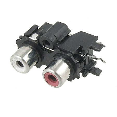 TV DVD Speaker AV 2 RCA Female Socket Pin Jack Board