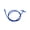 A, variant on Snorkel Breathing Tube, Flexible Blue Winding Hose, Floating Buoy Inlet, Ergonomic Mouthpiece, for Shallow Water Diving Training, Underwater Snorkelling