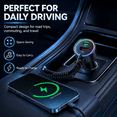 thumbnail image 3 of USB C 85W Car Charger for iPhone 17/16 Pro Max, PD & QC3.0 w/5 ft 45W Type Coiled Cable, Fast Car Phone Charger Adapter for iPhone 17Air/15 Pro, Samsung Galaxy S25/S24/S23, Pixel 10/LG/Android, iPad, 3 of 8