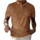 thumbnail image 2 of pstuiky Camisas casuales de manga corta para hombre, Camisa informal de verano con solapa y botones de color liso para hombre camisas casuales para hombre m, 2 of 5