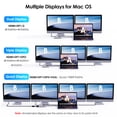 WAVLINK, 7-in-1 Quad Monitor Dock, USB to 4K HDMI, 8K DisplayPort ...