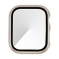 thumbnail image 1 of 1 Pack de Boîtier en PC Dur avec Protecteur d'Écran en Verre Trempé Compatible avec Apple Watch Série 3 Série 2 38mm, Ultra-Mince Résistant aux Rayures Couverture de Protection Globale pour iWatch S3/S2 starlight, 1 of 5