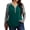 Grey Sleeve Green, variant on Womens Plus Size Long Sleeve Henley Tops V Neck Casual Loose Fit Shirts Blouses Trendy Clothes XL-5XL