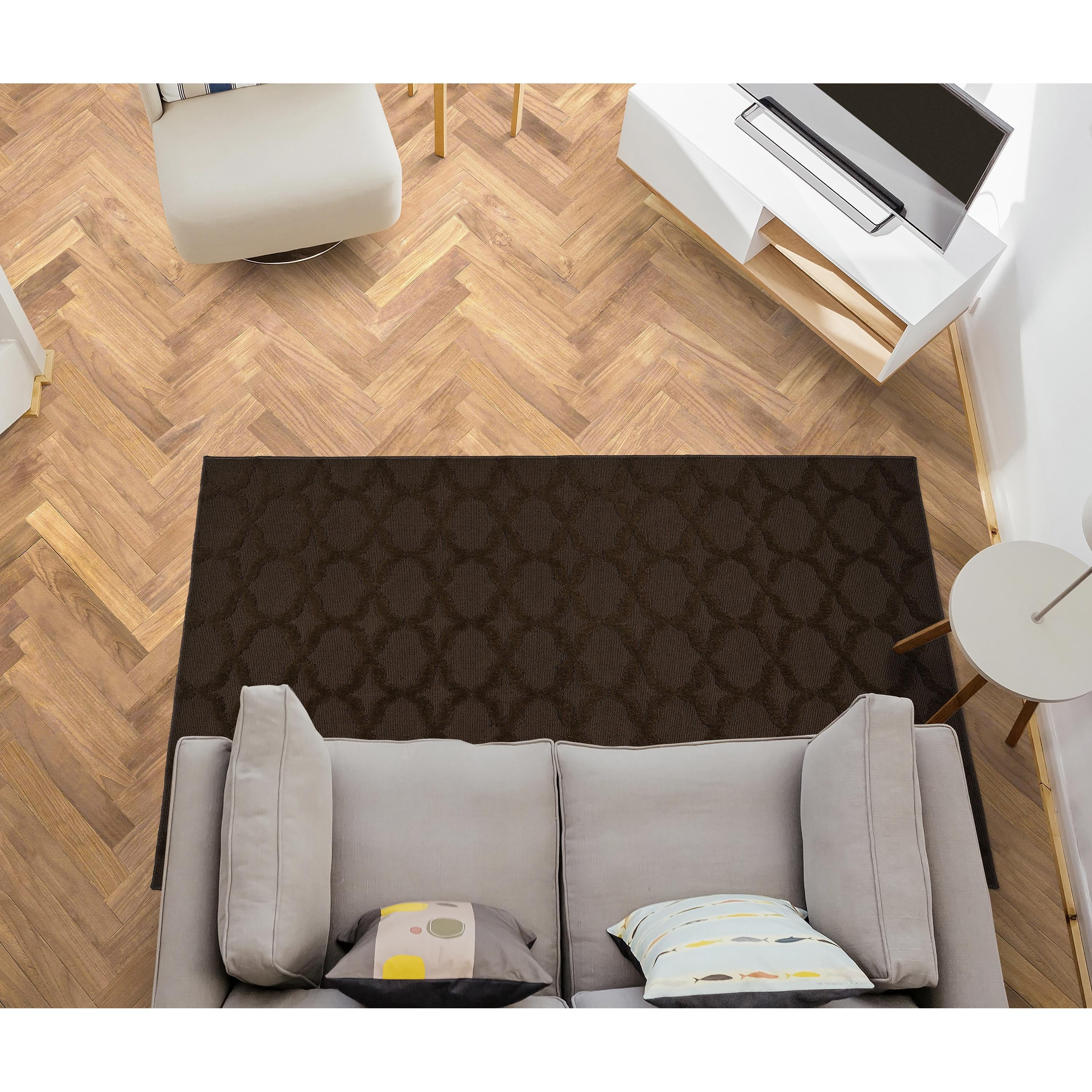 Garland Rug Sparta Mocha Large Indoor Area Rug, 12' x 15'