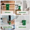 thumbnail image 5 of PurePix Mini Trash Bin with Lid – Small Desk Trash Can for Toothpicks, Office, Home & Car – Green, 5 of 7