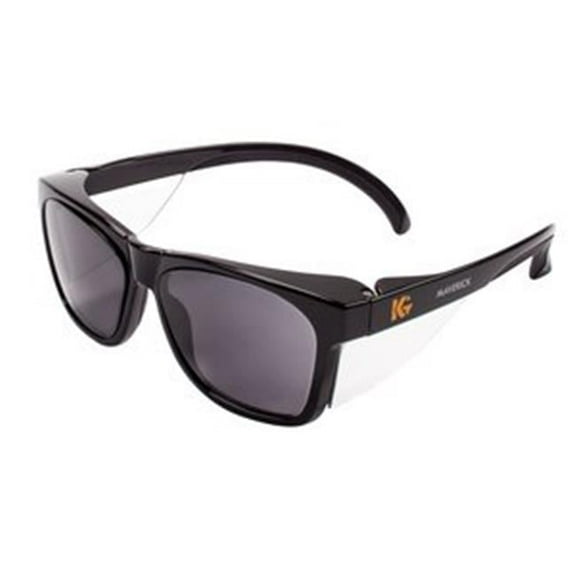 Kimberly-Clark Professional  Kleenguard Maverick Safety Glasses with Smoke Anti-Fog Lens & Black Frame