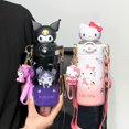 Sanrio Kulomi Girls High Value Student Water Cup Double Drink Straw Cup