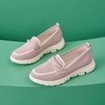 thumbnail image 5 of Women's Knitted Mesh Lightweight Walking Sneakers Casual Lightweight Arch Support Slip On Orthotic Soft Sole Shoes Breathable Non Slip Work Shoes, 5 of 8