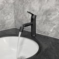 thumbnail image 2 of Bathroom sink faucet, single hole modern single handle vanity basin faucet, 2 of 4