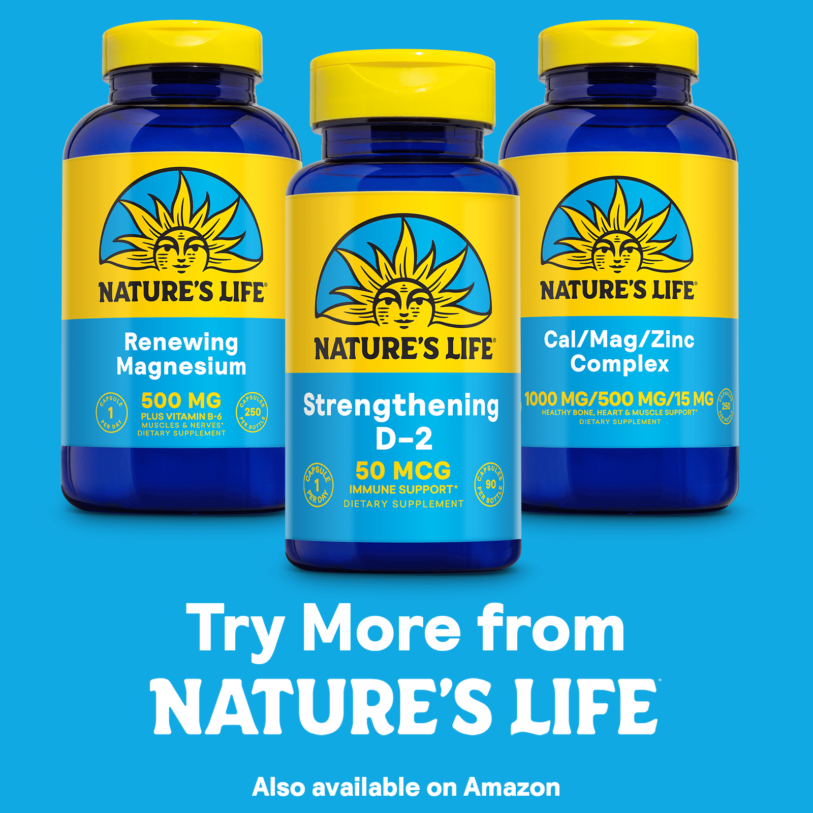 Nature's Life Vitamin D-2 2000IU | High Potency Ergocalciferol | Supplement May Support Bone & Heart Health | 90 Vegetarian Capsules