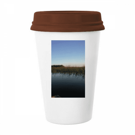 

Water Connected To The Sky Scenery Mug Coffee Drinking Glass Pottery Cerac Cup Lid