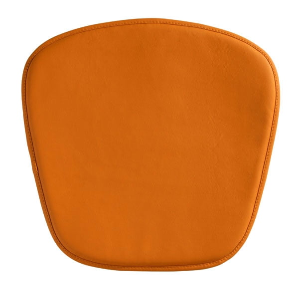 Wire/Mesh Chair Cushion Orange Leatherette